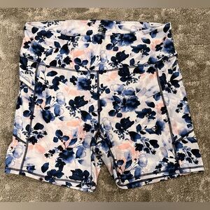 Gaiam Women's Blue Pink White Shorts XXL 2X